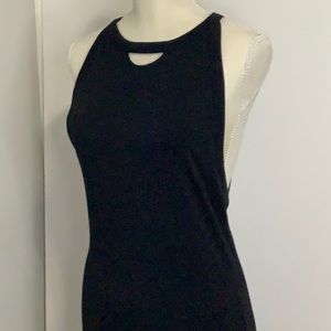PHILANTHROPY BLACK CROSS BACK MAXI DRESS